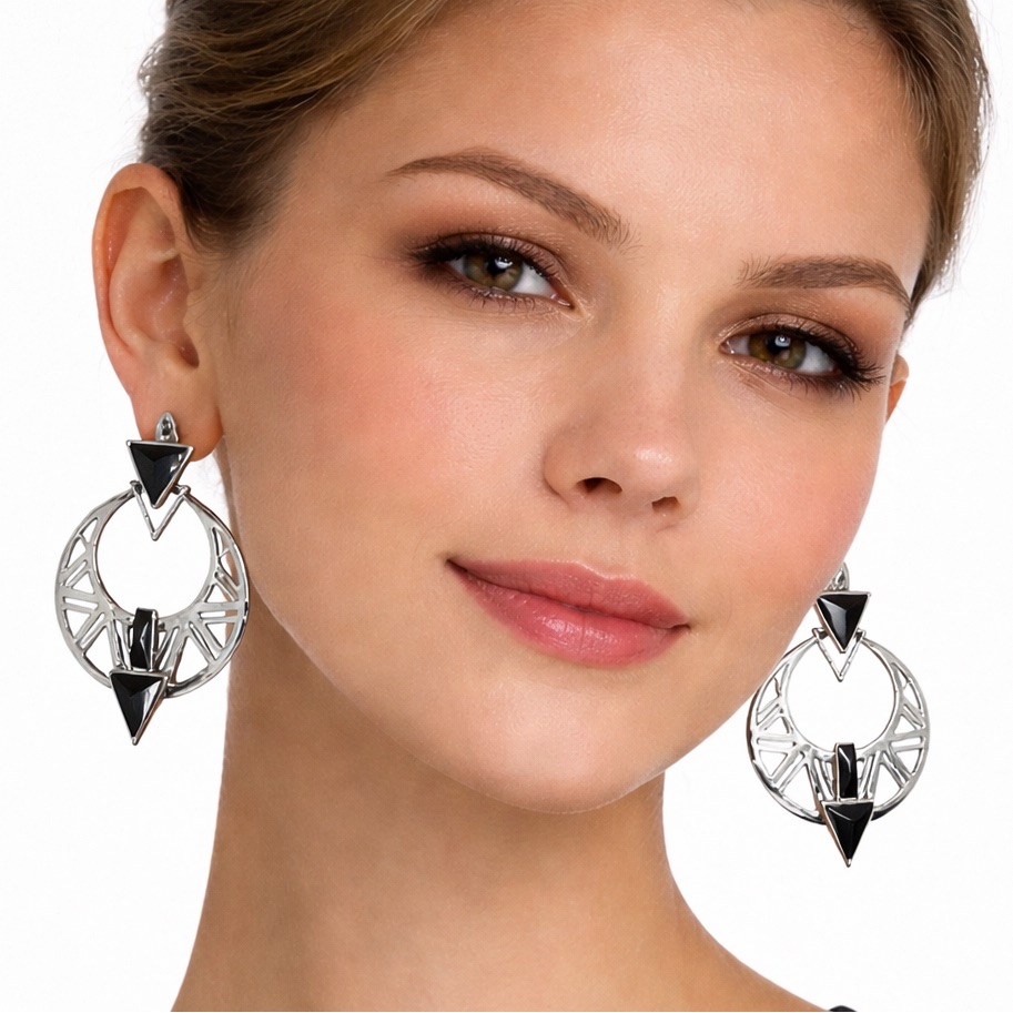 Bansri Art Deco Design Earring Nwt